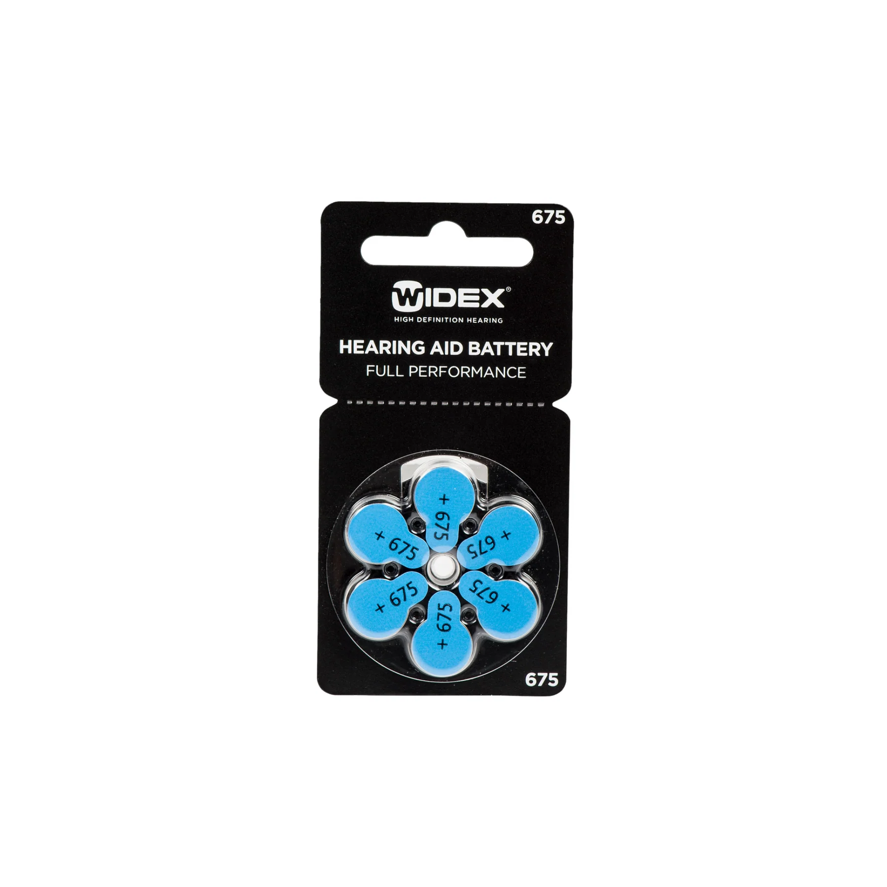 Widex batteri 6-pack Typ 675