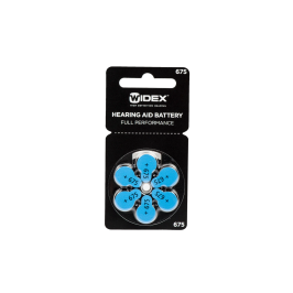 Widex batteri 6-pack Typ 675